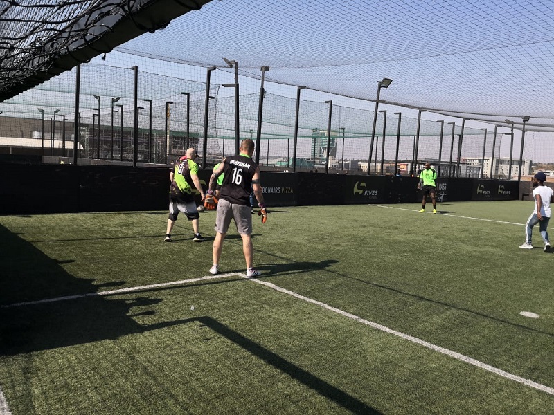 The Recovery Foundation Football Fundraiser on the pitch