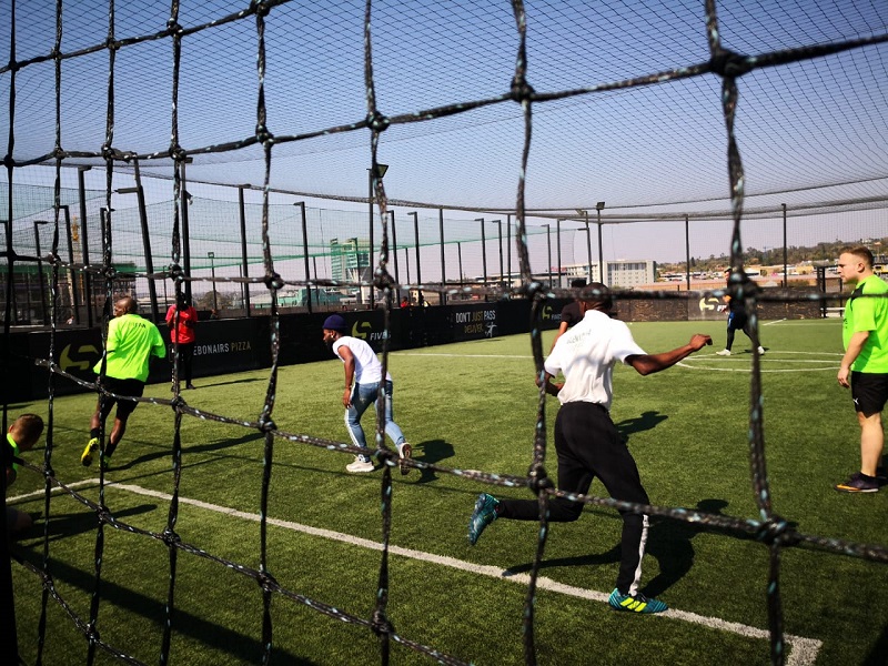 On the pitch, TRF Football Fundraiser